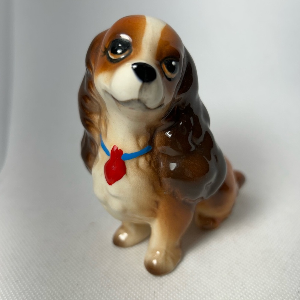 Vintage Walt Disney Lady & The Tramp Ceramic Porcelain Dog Figurine Brown Lot 2 - Picture 6 of 11